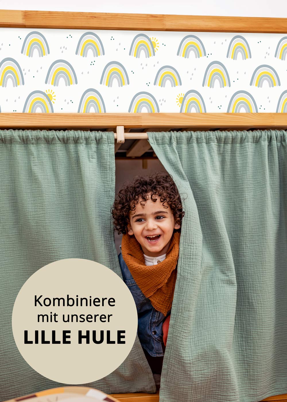 klebefolie ikea kura hochbett vielfalt regenbogen nordisch blau 5er set 2