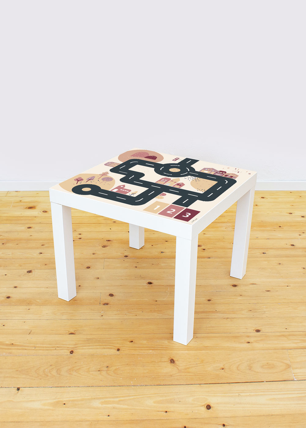 klebefolie ikea lack beistelltisch smastraat rosa beige 55x55 1