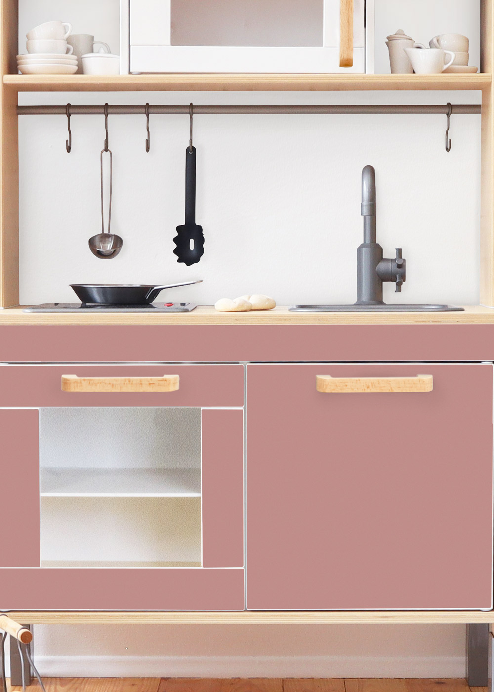 klebefolie ikea duktig kinderkueche frontli rosenholz 00