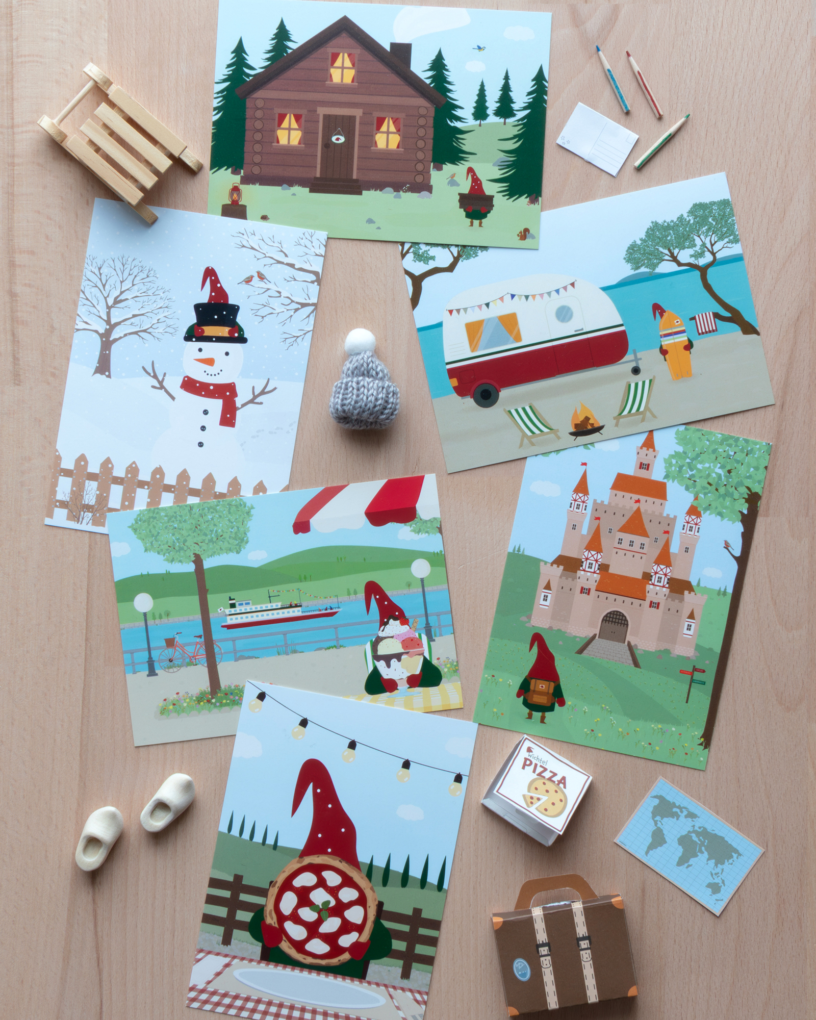 postkartenset wichtel rejse 4 2026 0