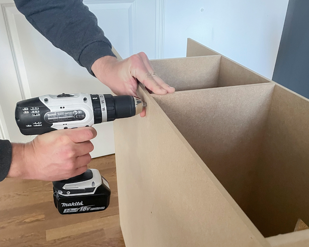 Stauraum für die Wickelkommode selber bauen