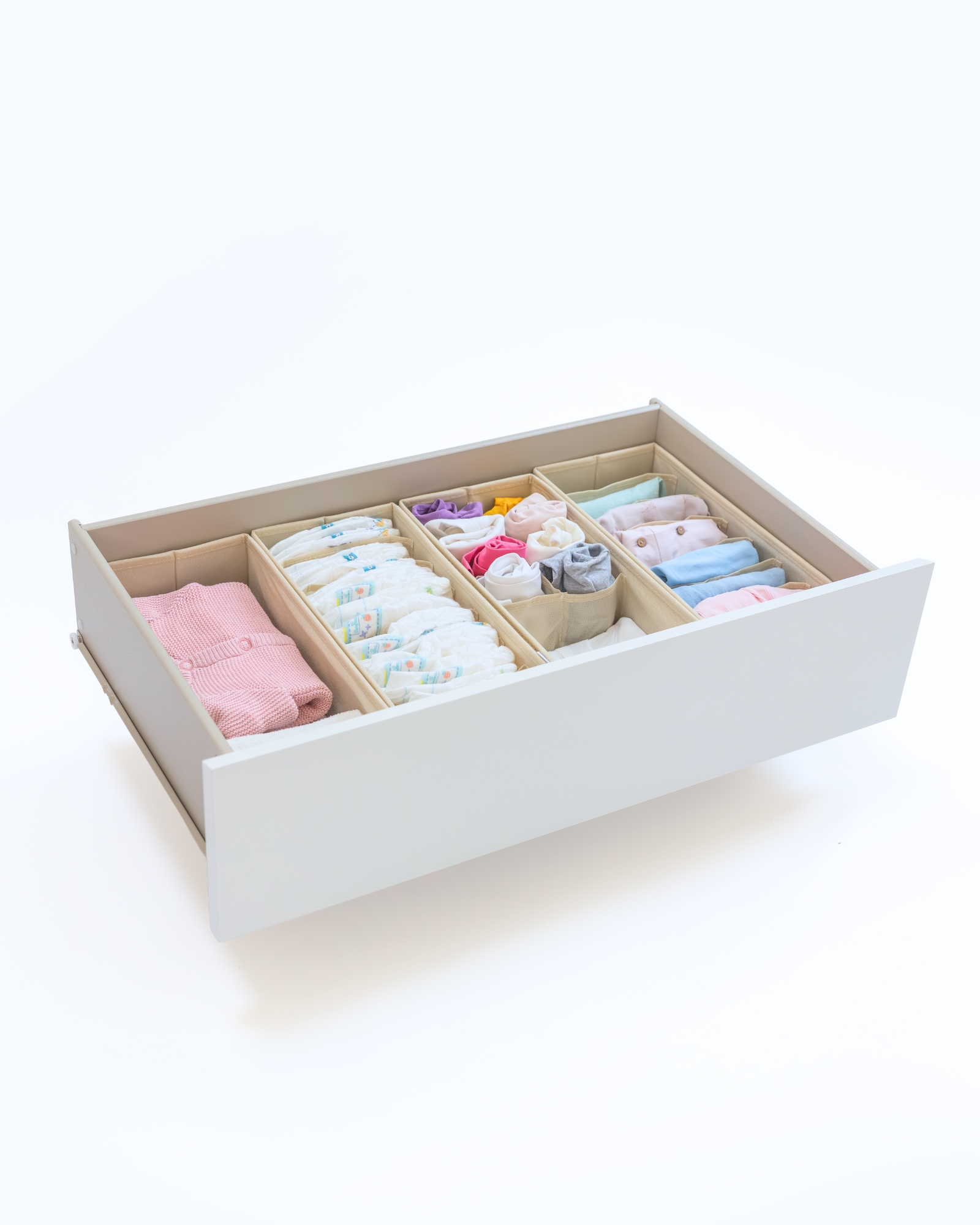 drawer, organizer, baby clothes, diaper drawer, storage