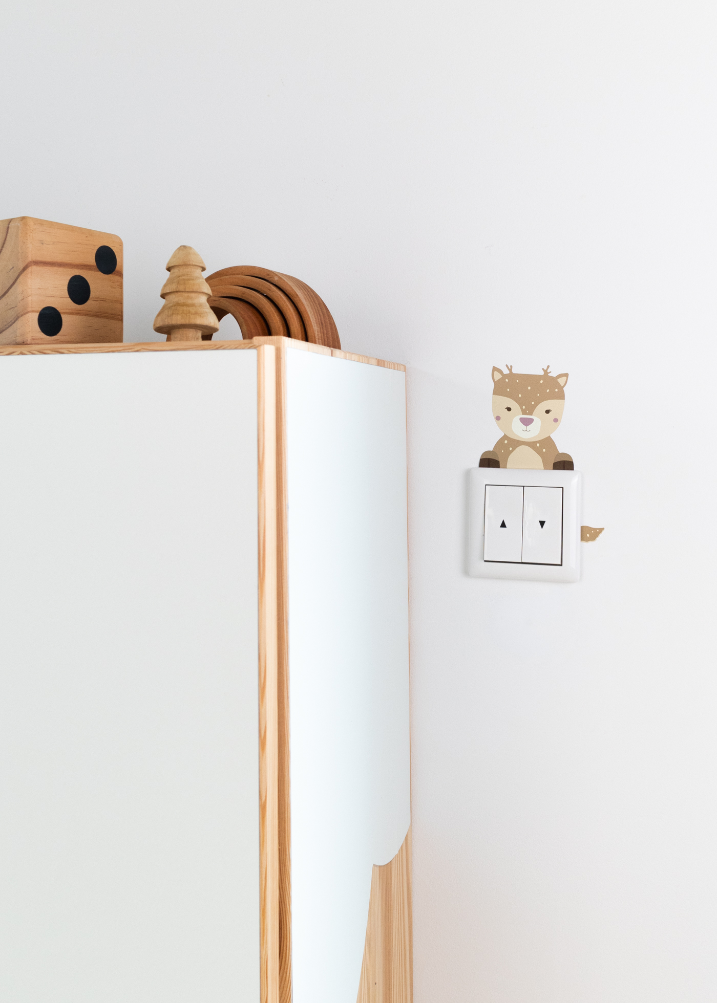 Lichtschalter Sticker mit Tiermotiv Reh Lichtschalter Sticker mit Tiermotiv Reh