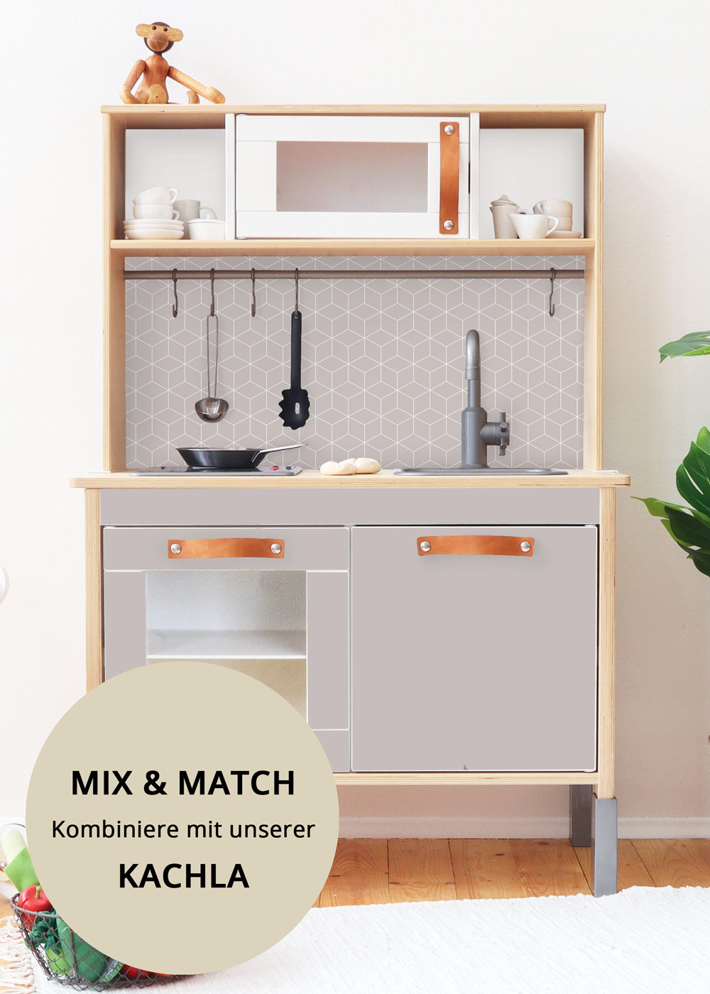 klebefolie ikea duktig kinderkueche frontli taupe 1