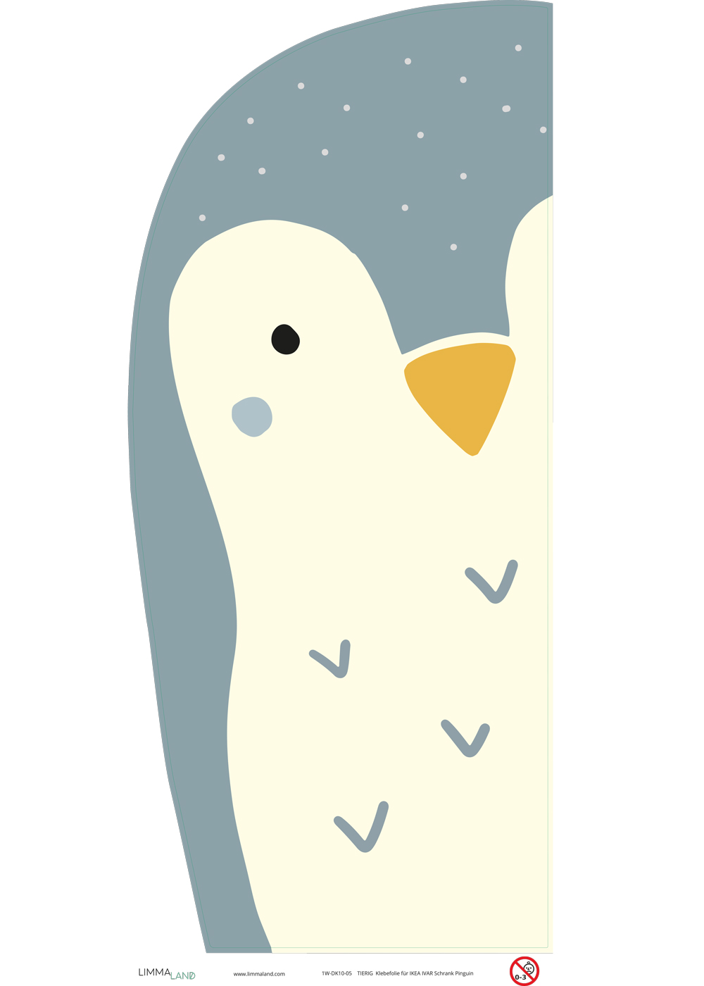 stickerset ikea ivar schrank tierig pinguin 99