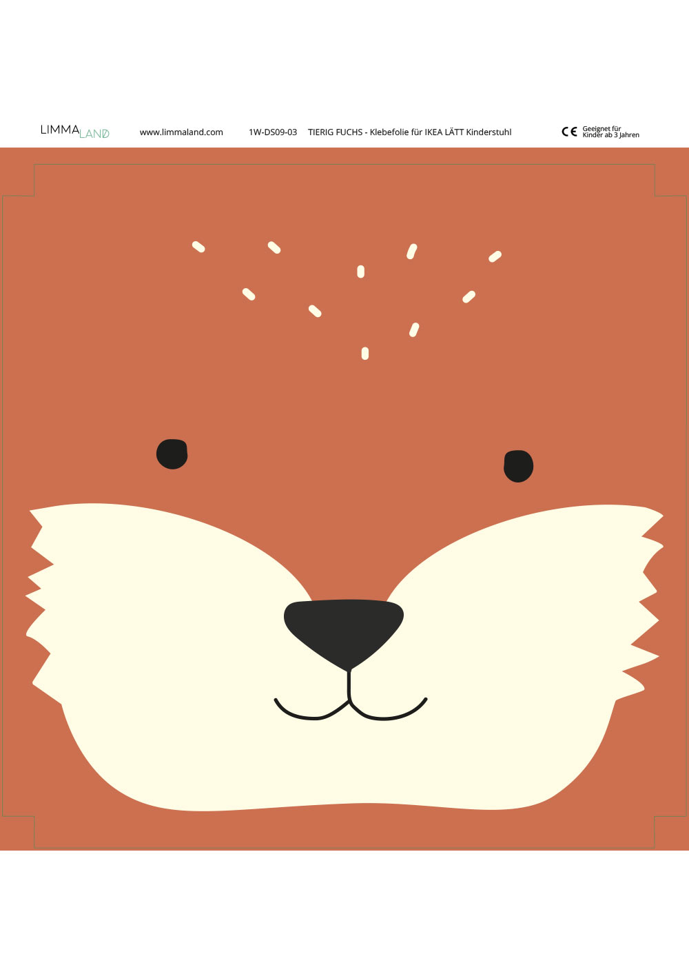 klebefolie ikea laett kinderstuhl tierig fuchs 4