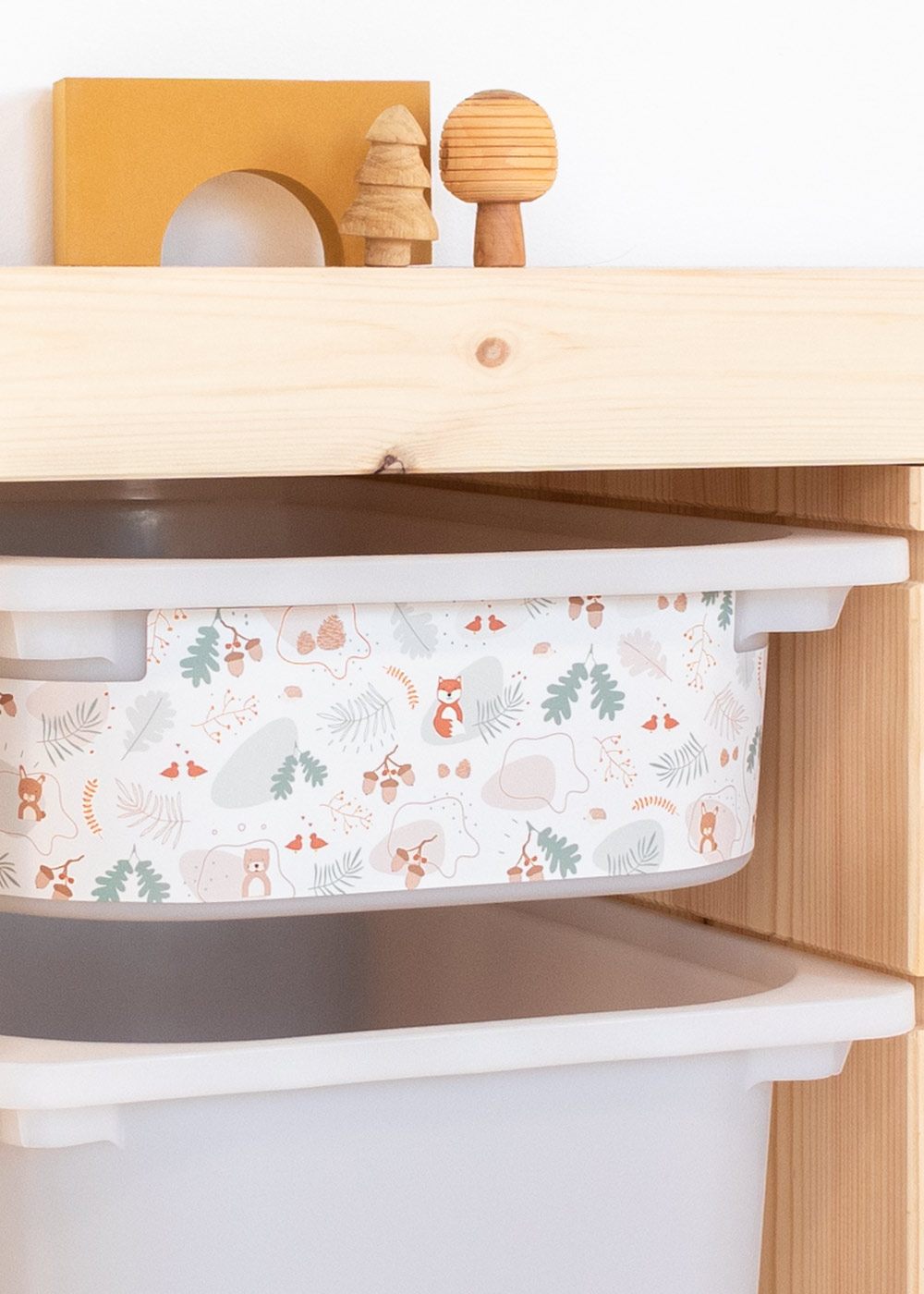 stickerset ikea trofast box klein tierig wald 0
