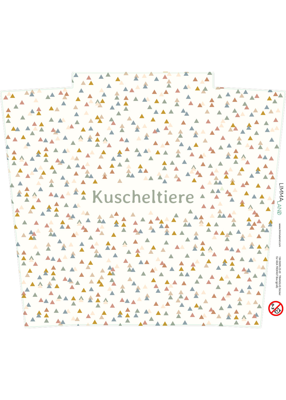 Sticker für IKEA TROFAST Box - groß