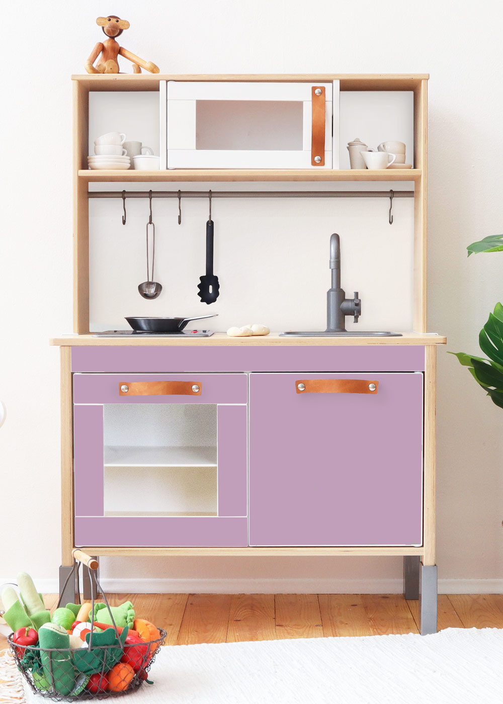klebefolie ikea duktig kinderkueche frontli lila 0
