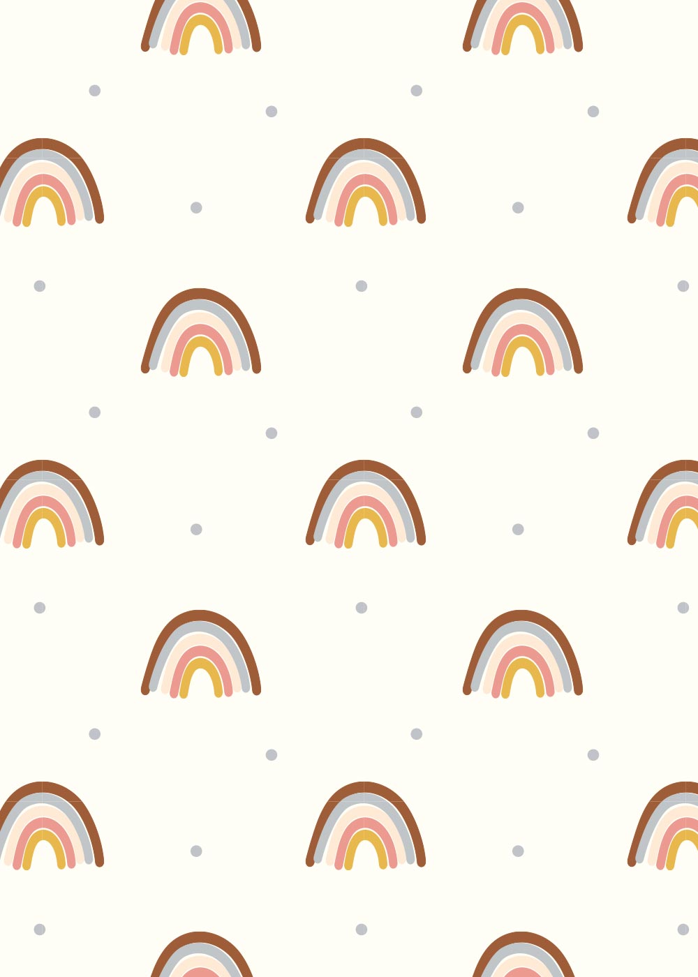 Meterware Vielfalt Regenbogen camel rose