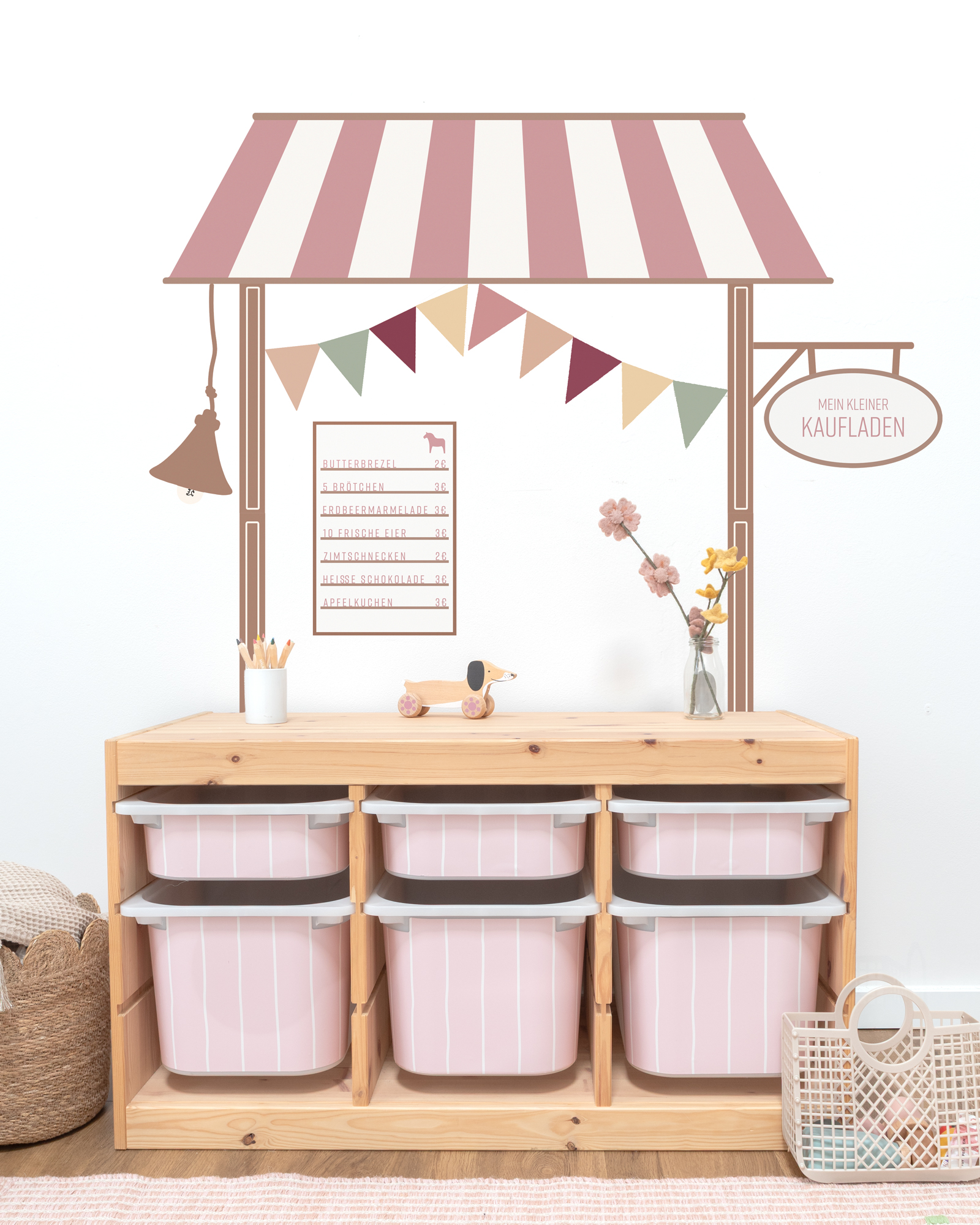 klebefolie diy kaufladen lille bud rosenholz 5