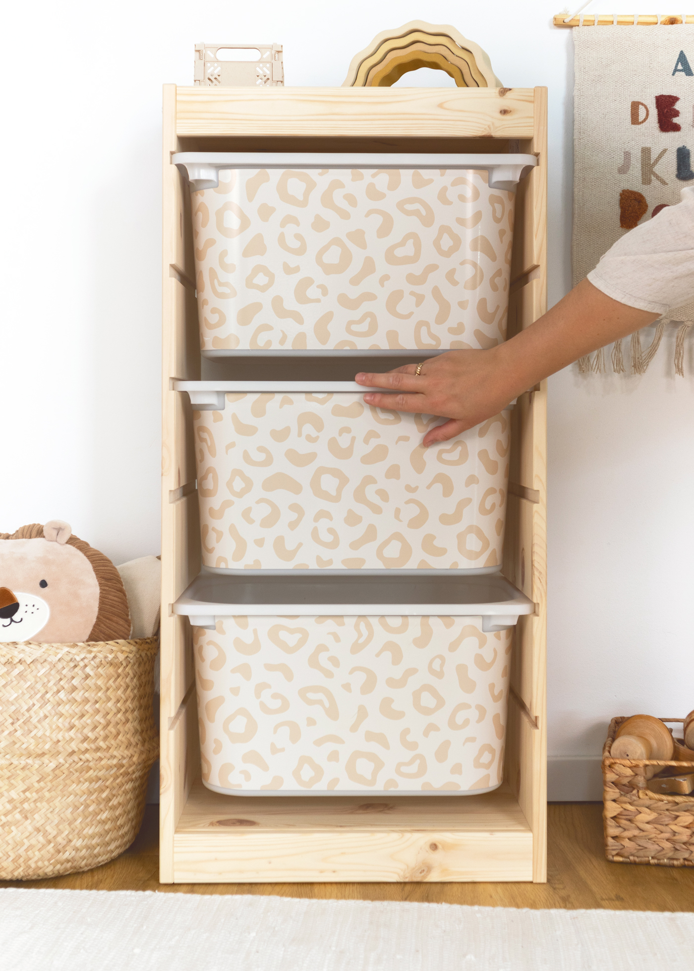 stickerset ikea trofast box mittel laengsseite leo cashew 3er set 2 stickerset ikea trofast box mittel laengsseite leo cashew 3er set