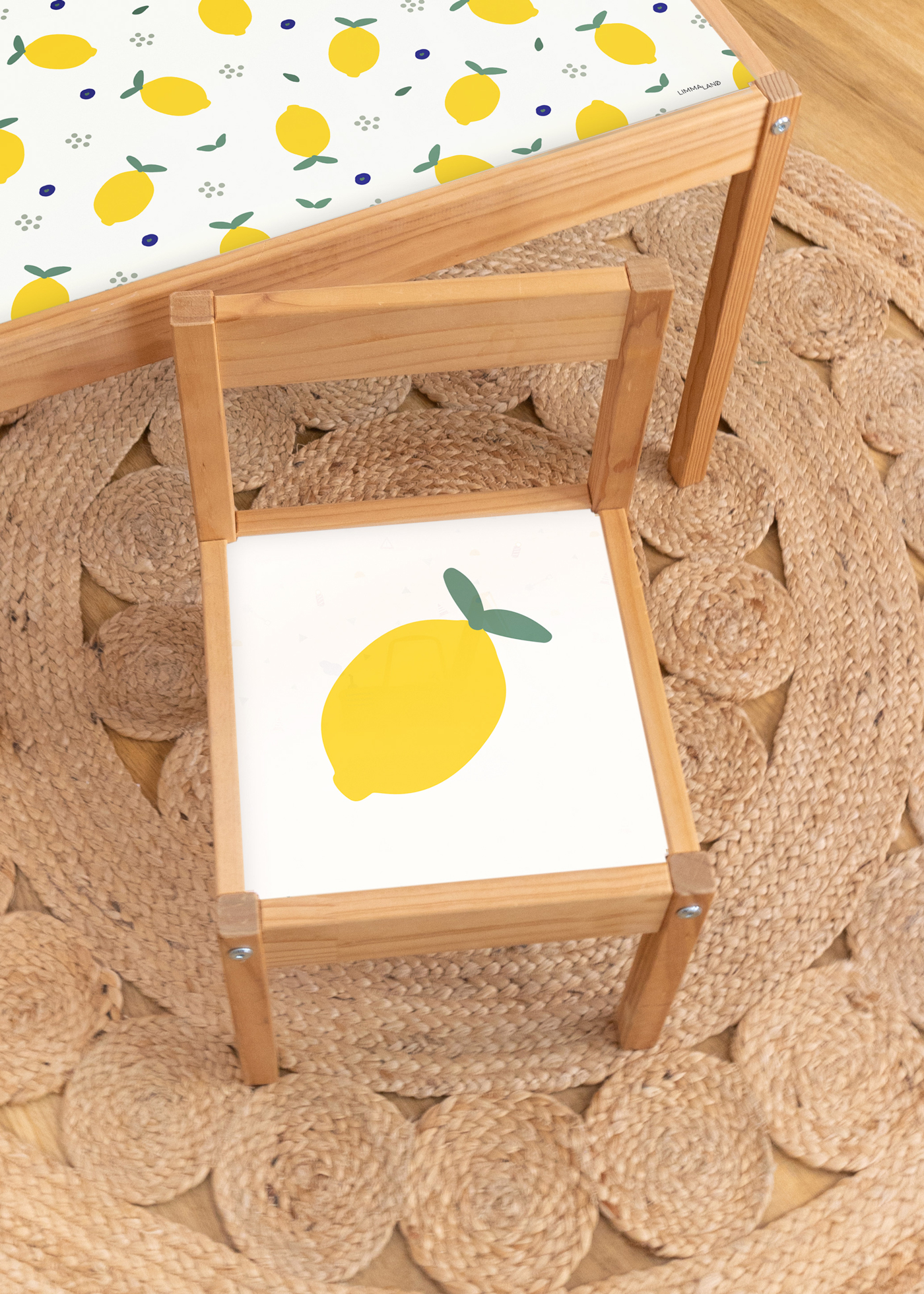 klebefolie ikea laett kinderstuhl zitronig 0