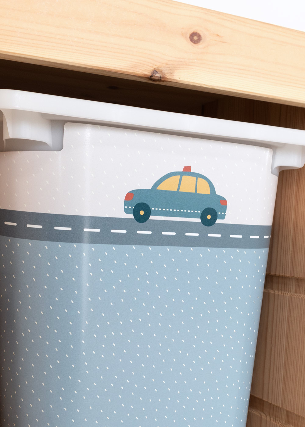 Klebefolien mit Automotiv für Ikea Trofast Boxen Trofast Ikea Aufbewahrungsboxen mit Limmaland Klebefolie mit Automotiven verschönern