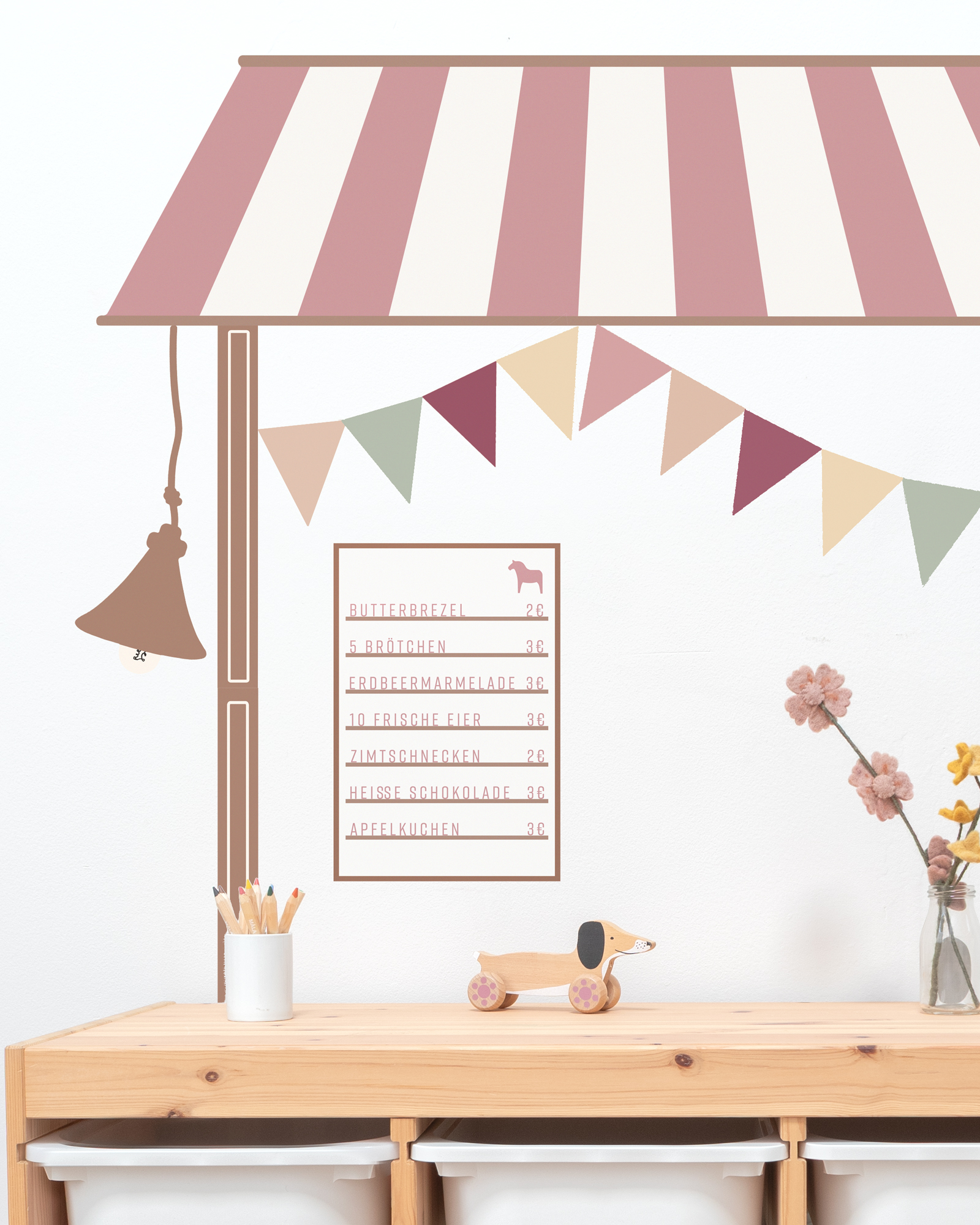 klebefolie diy kaufladen lille bud rosenholz 1