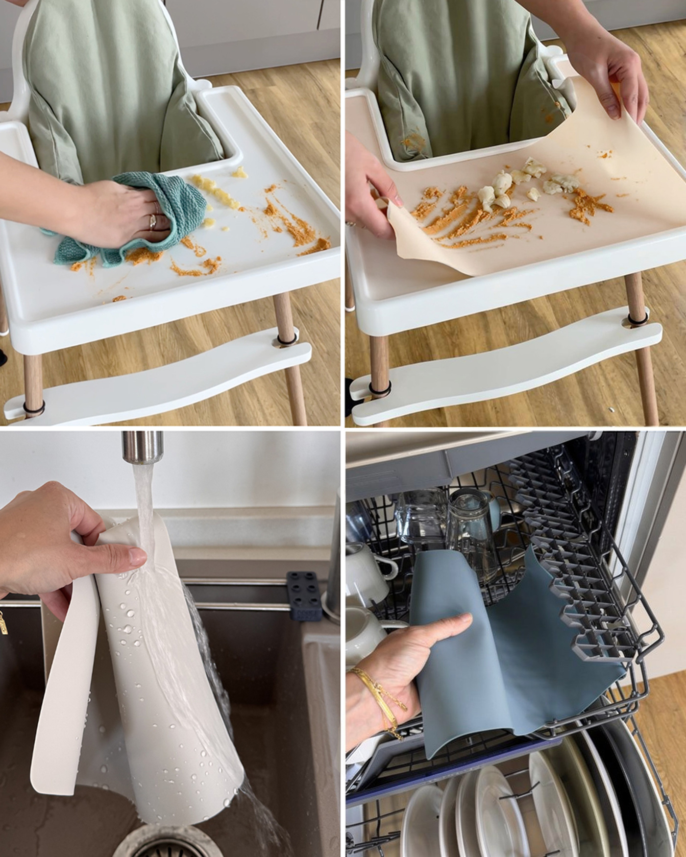 silikonmatte ikea antilop hochstuhl klecka mat altrosa 06