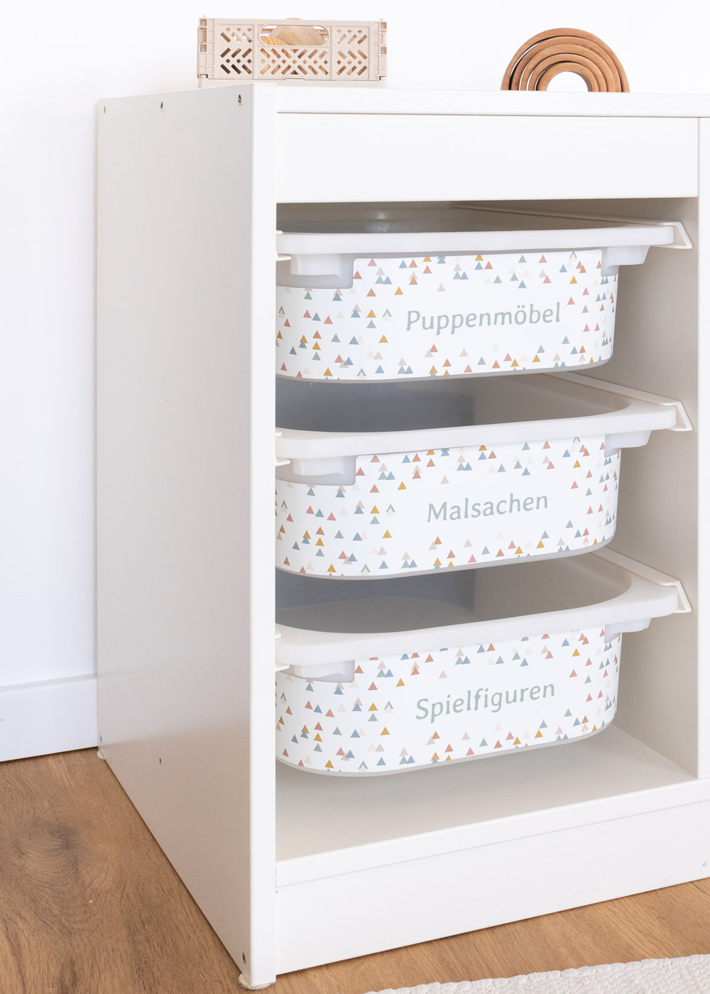 stickerset ikea trofast box klein trianglig 3er set 2