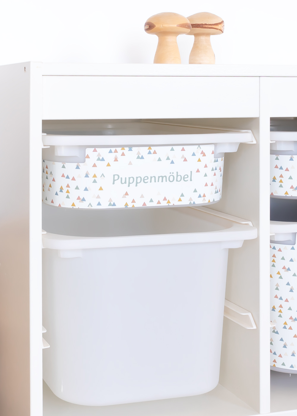 stickerset ikea trofast box klein trianglig 1