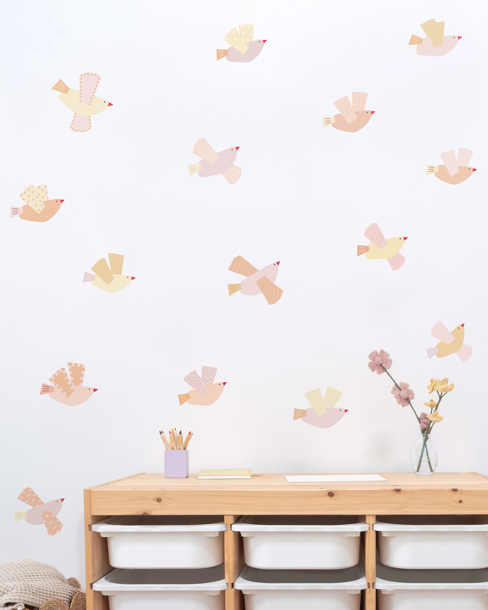 stickerset 15 teilig voegli apricot mauve 2