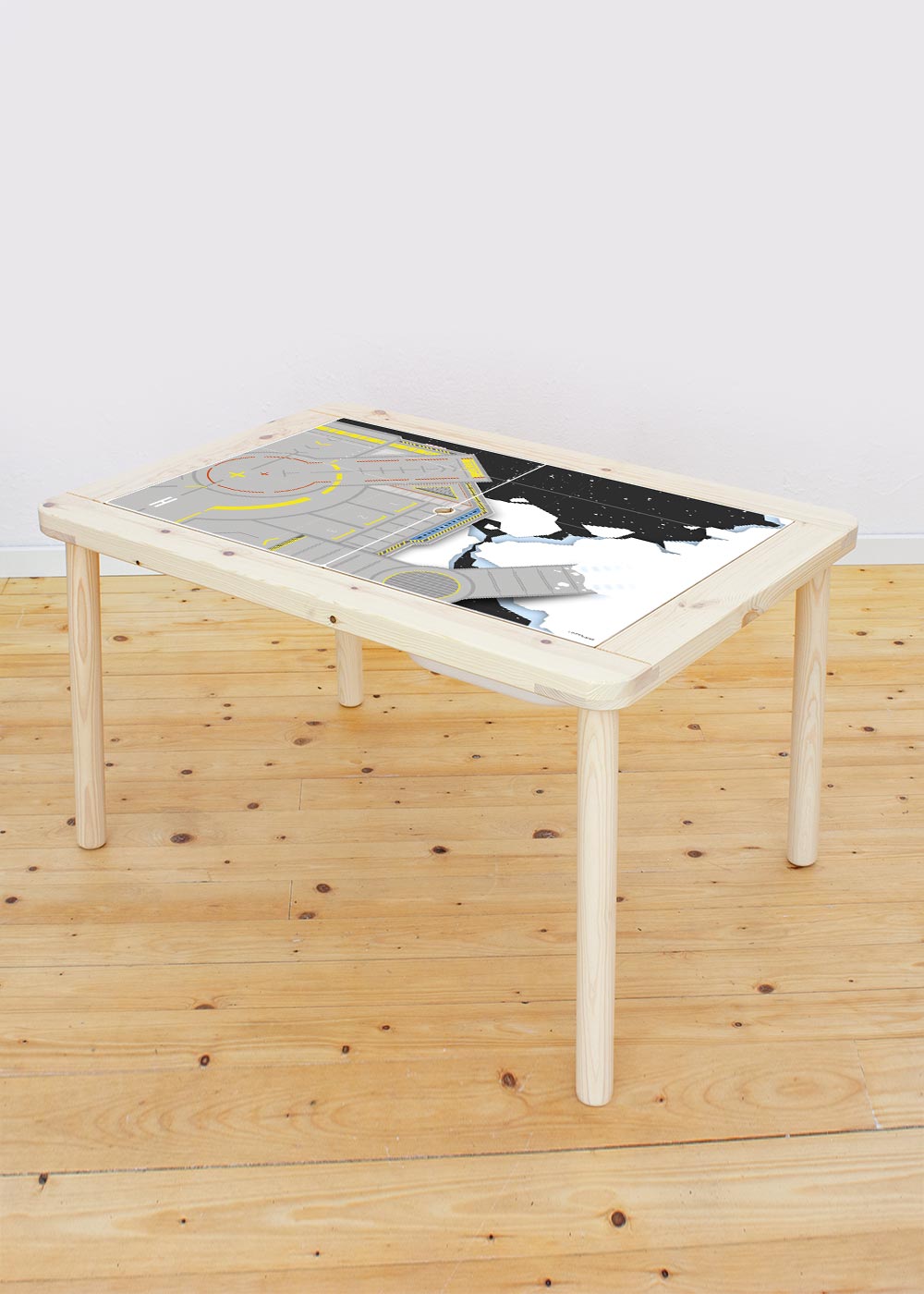 Ikea Flisat Kindertisch Weltraum Tischplatte 