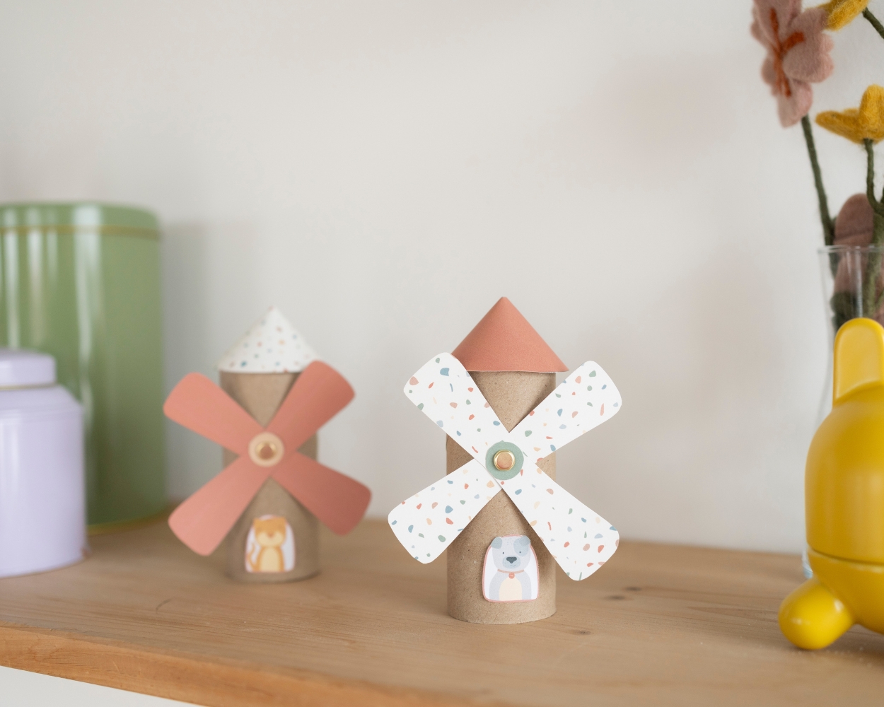 Windbühlen aus Klopapierrollen Windbühlen aus Klopapierrollen