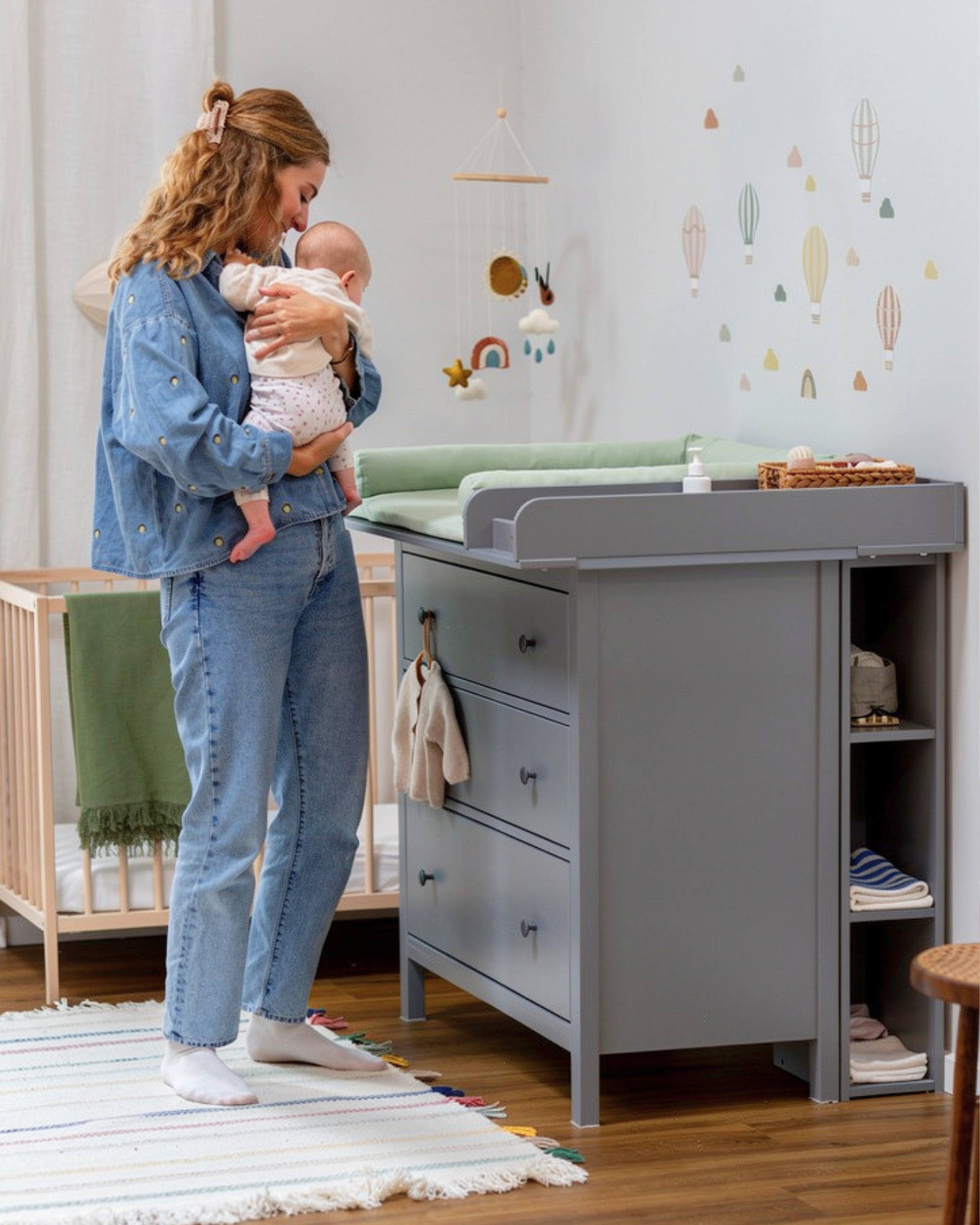 wickelkommode ikea hemnes 108 set grau komfort eukalyptus light 2