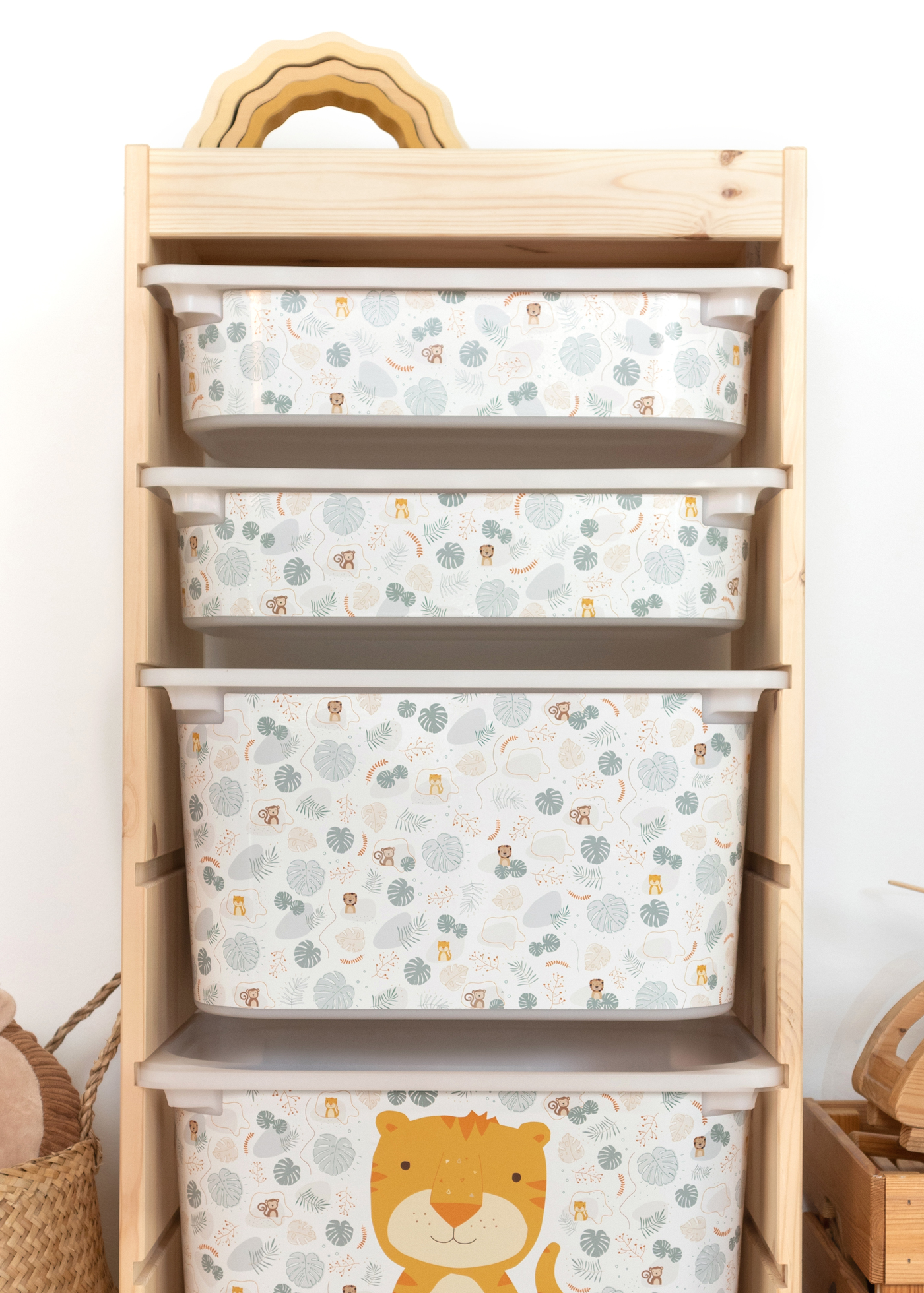 stickerset ikea trofast box klein tierig laengsseite safari muster 2 stickerset ikea trofast box klein tierig laengsseite safari muster