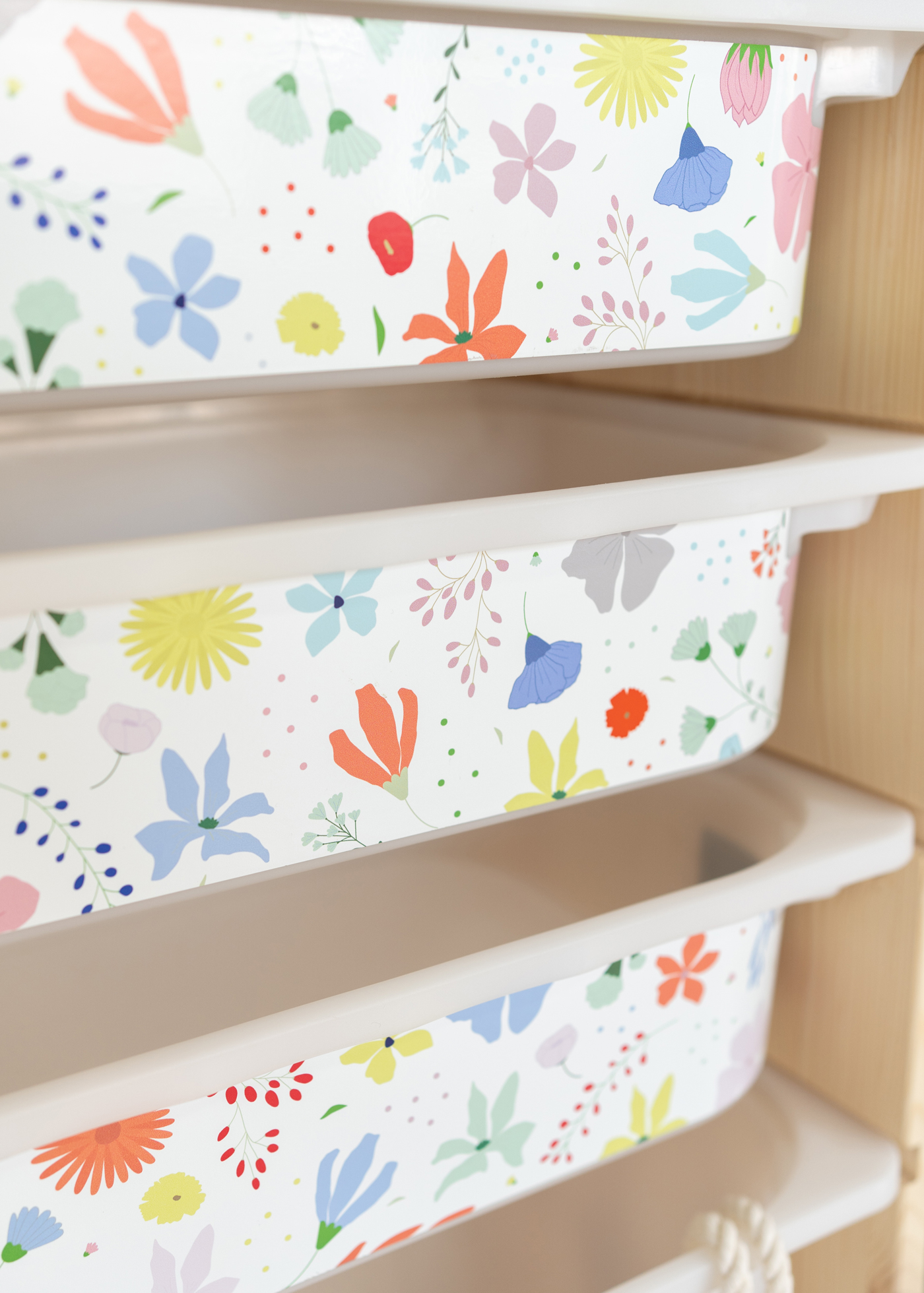 stickerset ikea trofast box klein laengsseite blumig bunt 3er set 1 stickerset ikea trofast box klein laengsseite blumig bunt 3er set