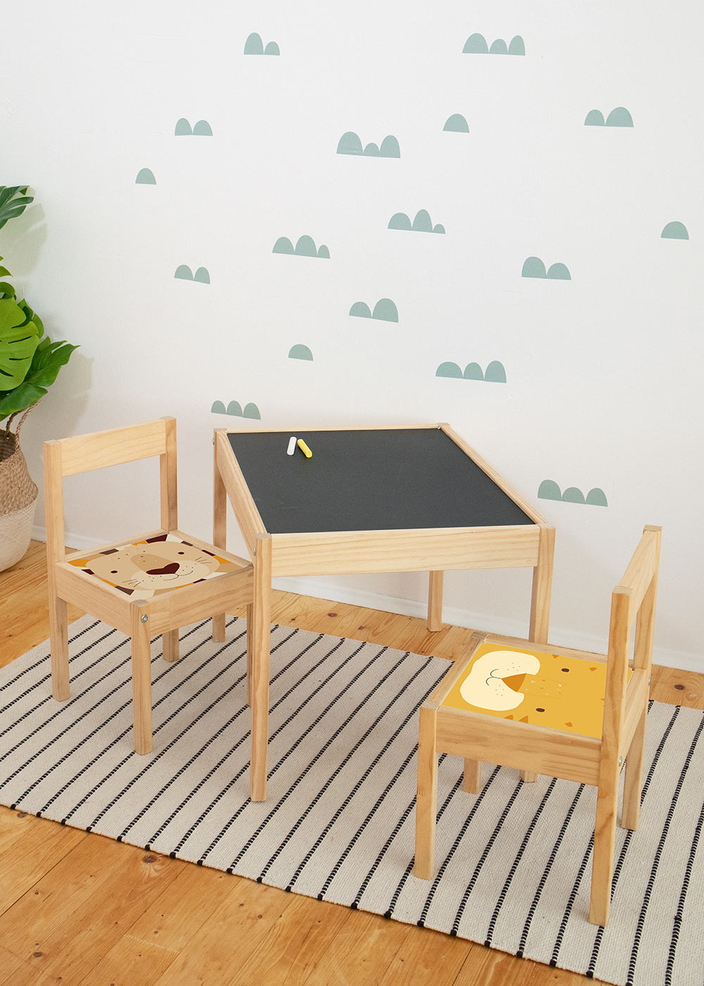 klebefolie ikea laett kinderstuhl tierig tiger 3