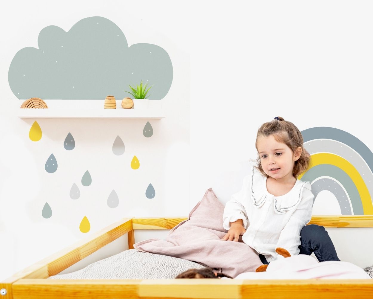 Wolken-Klebefolie für Kinderzimmer-Regal