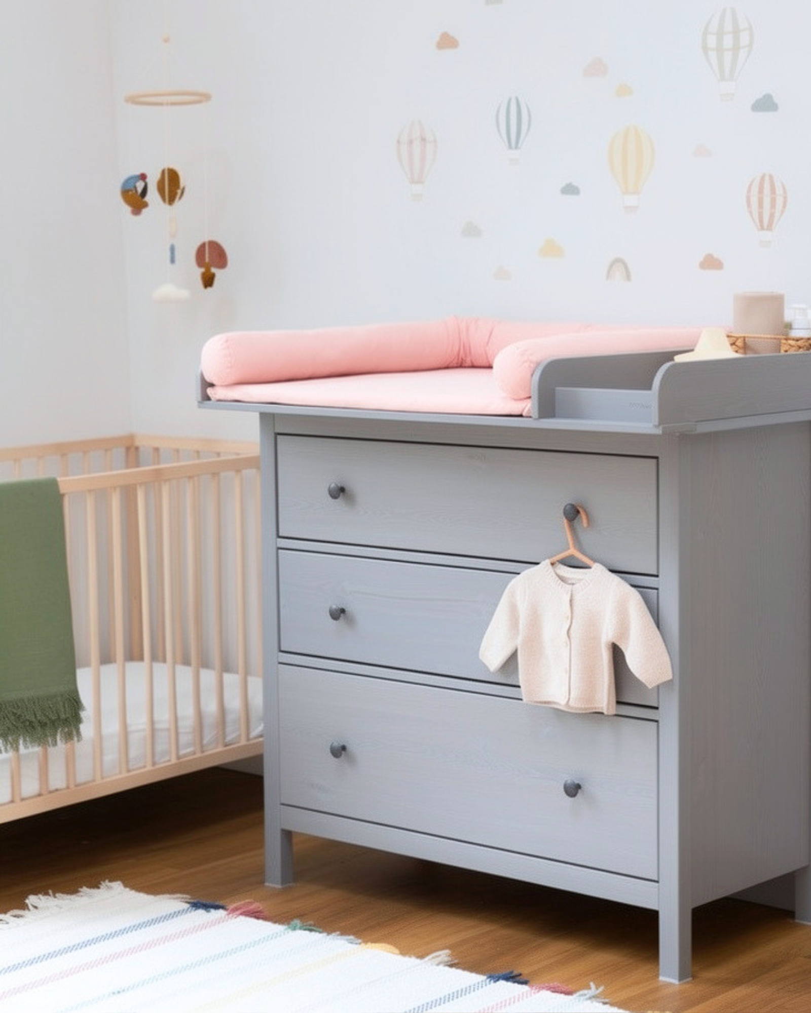 wickelkommode ikea hemnes 108 set grau basis blush 1