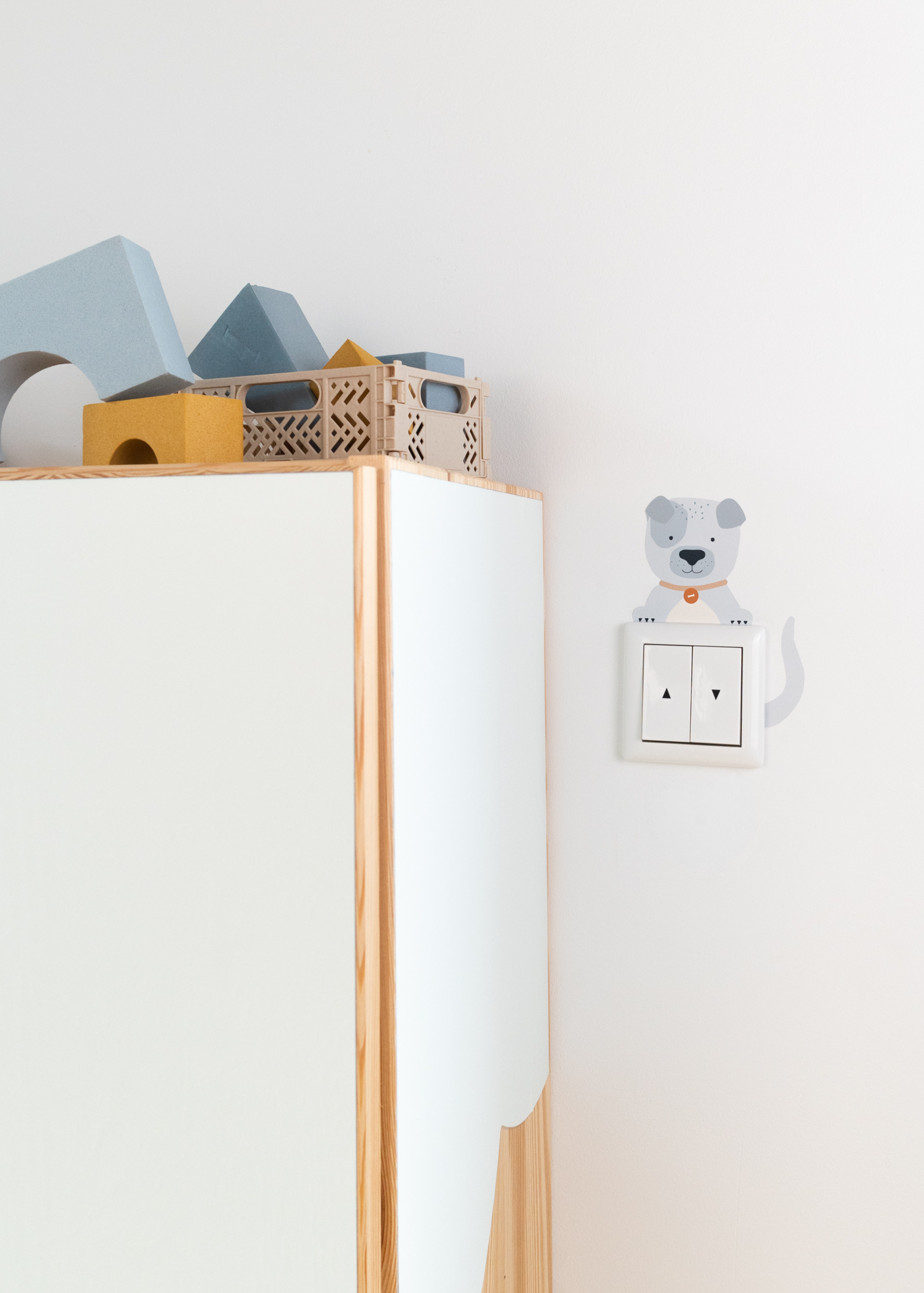 Lichtschalter Sticker mit Tiermotiv Hund