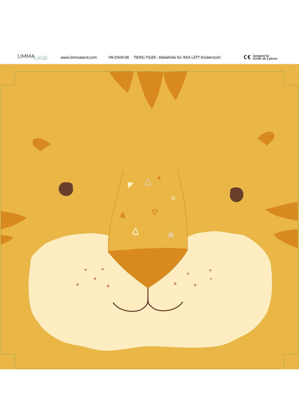 klebefolie ikea laett kinderstuhl tierig tiger 4