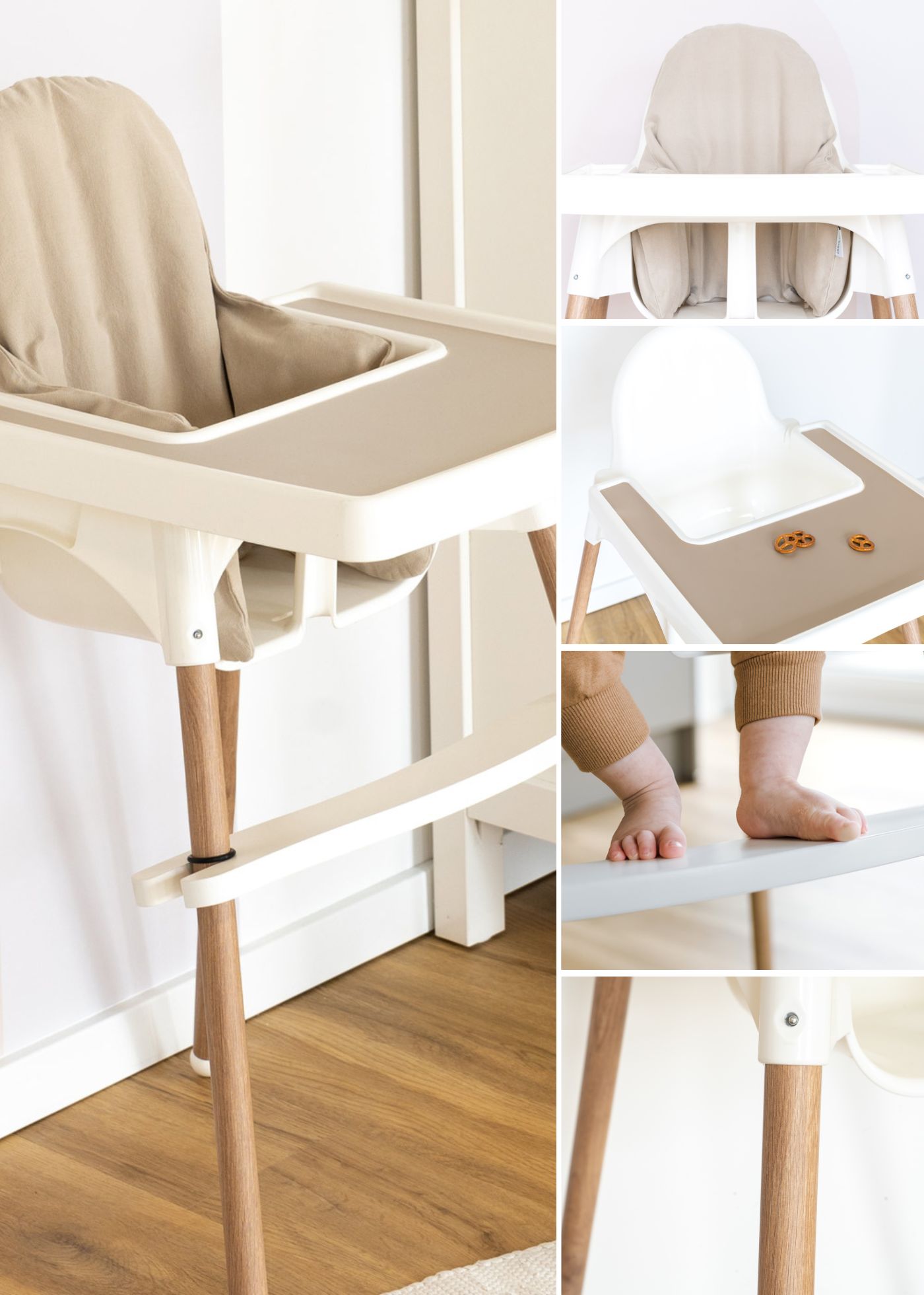 sparset ikea antilop hochstuhl beige