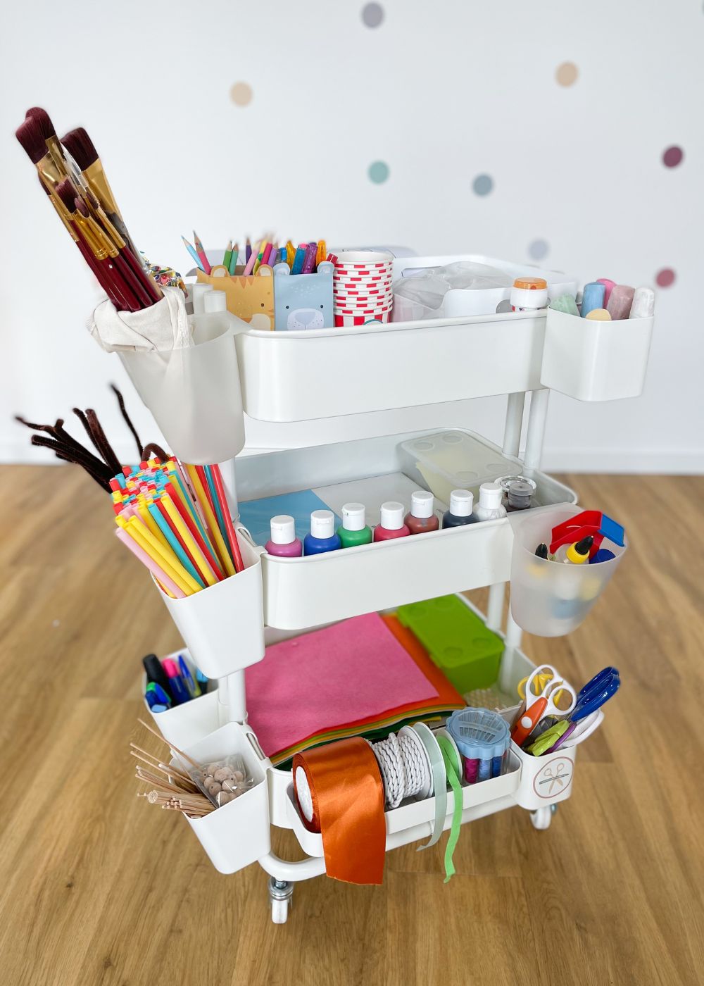 In 7 Schritten vom einfachen RÅSKOG Servierwagen zum genialen IKEA Bastelwagen