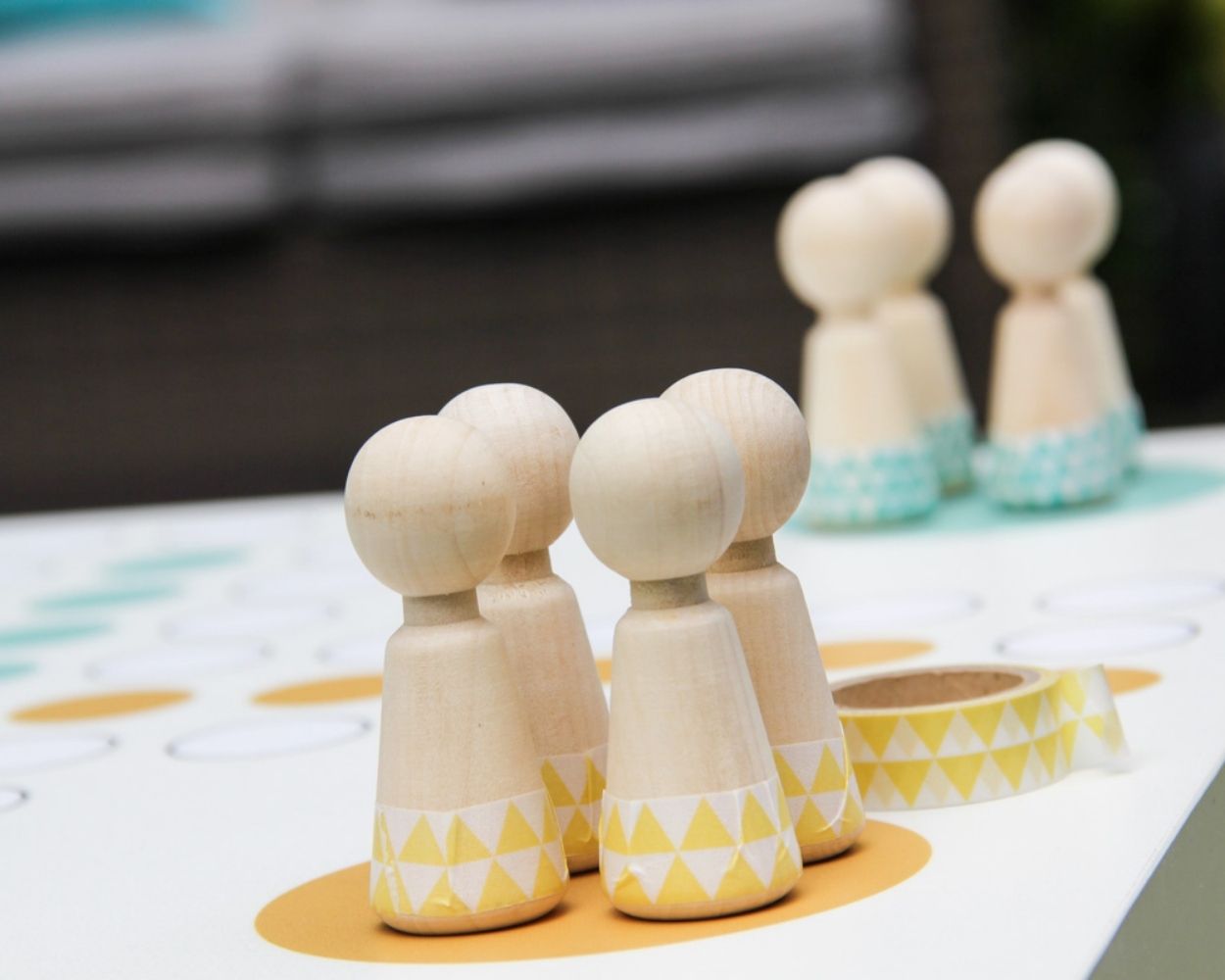 Spielfiguren basteln washi tape Spielfiguren basteln washi tape