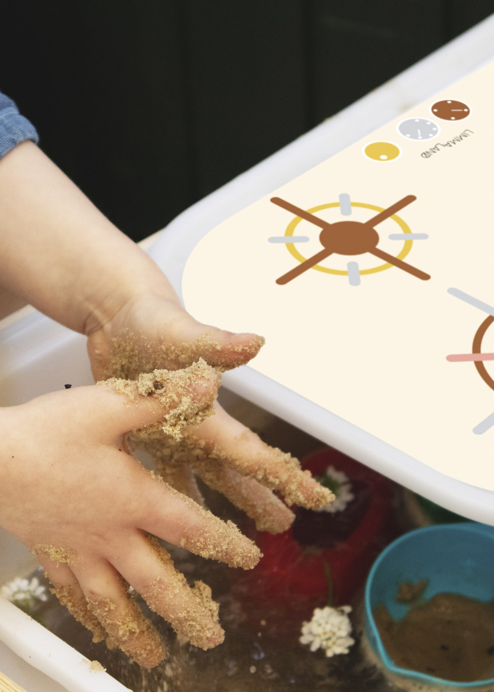 Ikea Trofast Box Matschküche Erdig und Feurig sand Herd Teilansicht Ikea Trofast Box Matschküche Erdig und Feurig sand Herd Teilansicht