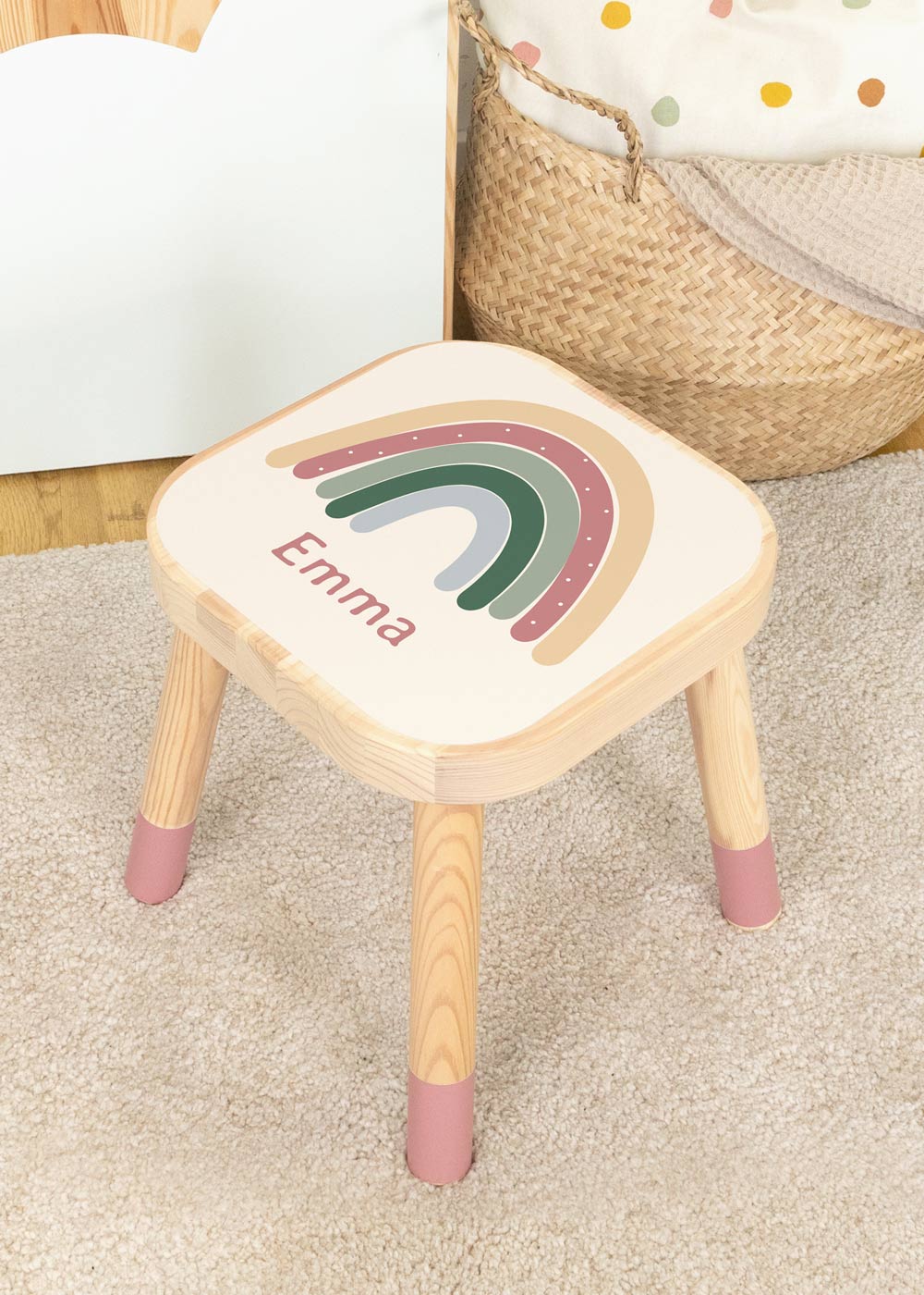 klebefolie ikea flisat kinderhocker vielfalt regenbogen 00