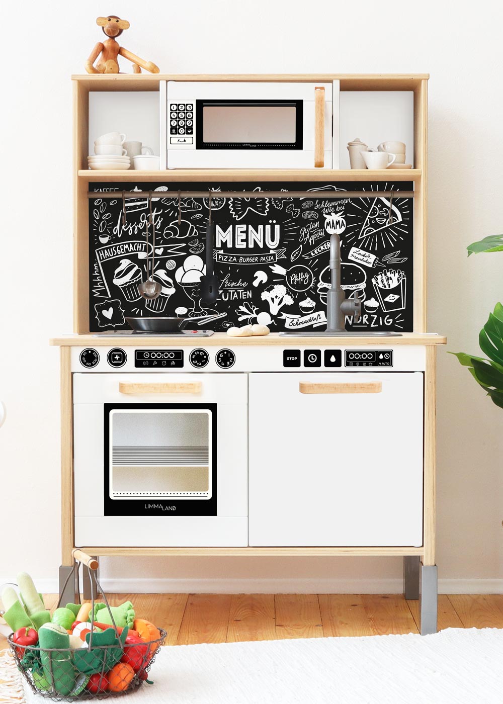 klebefolie ikea duktig kinderkueche koekset schwarz 3