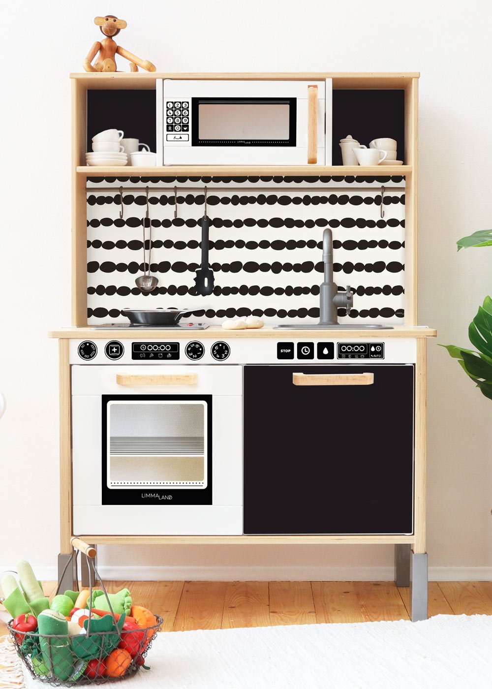 Ikea Duktig Kinderküche Kökset Zubehör schwarz Druckvorlage Ikea Duktig Kinderküche Kökset Zubehör schwarz Druckvorlage