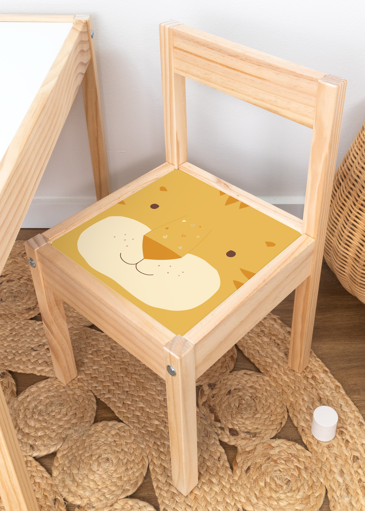 klebefolie ikea laett kinderstuhl tierig tiger 00