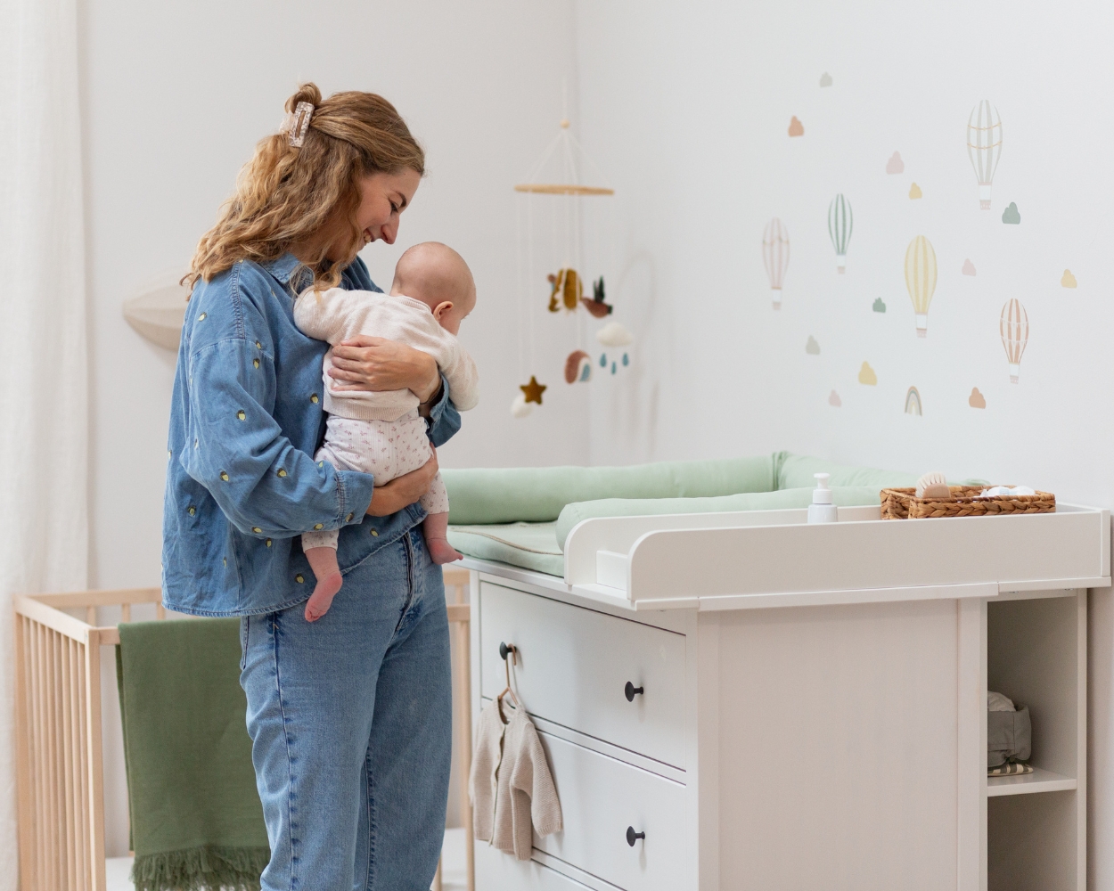 IKEA HEMNES Wickelplatz mit Zubehör