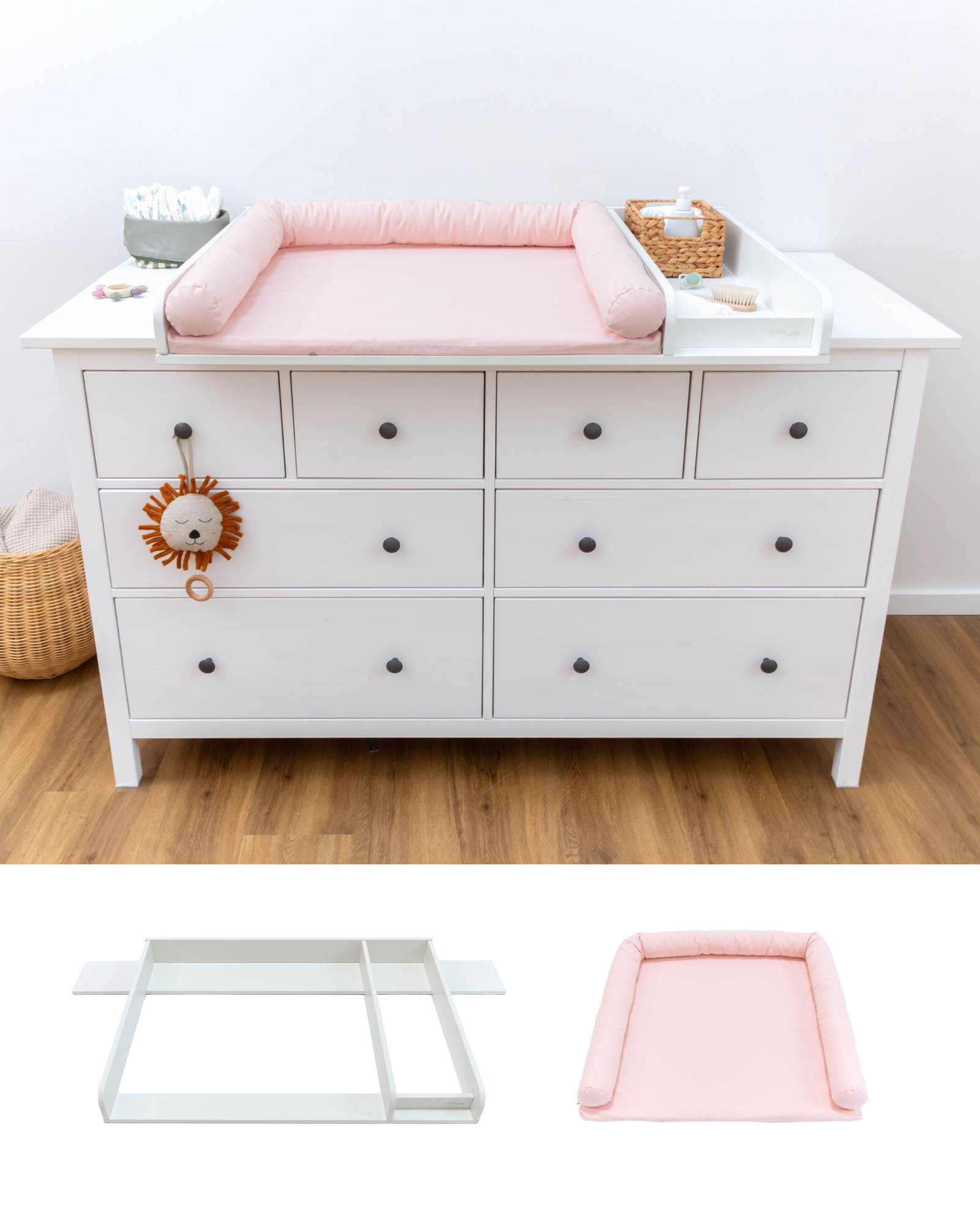 wickelkommode ikea hemnes 160 set basis blush 00