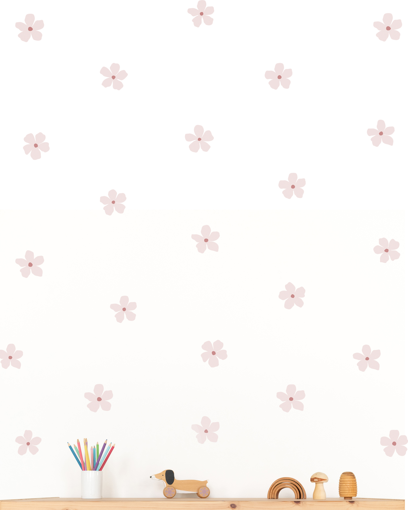 stickerset 20 teilig blumig rosa 02