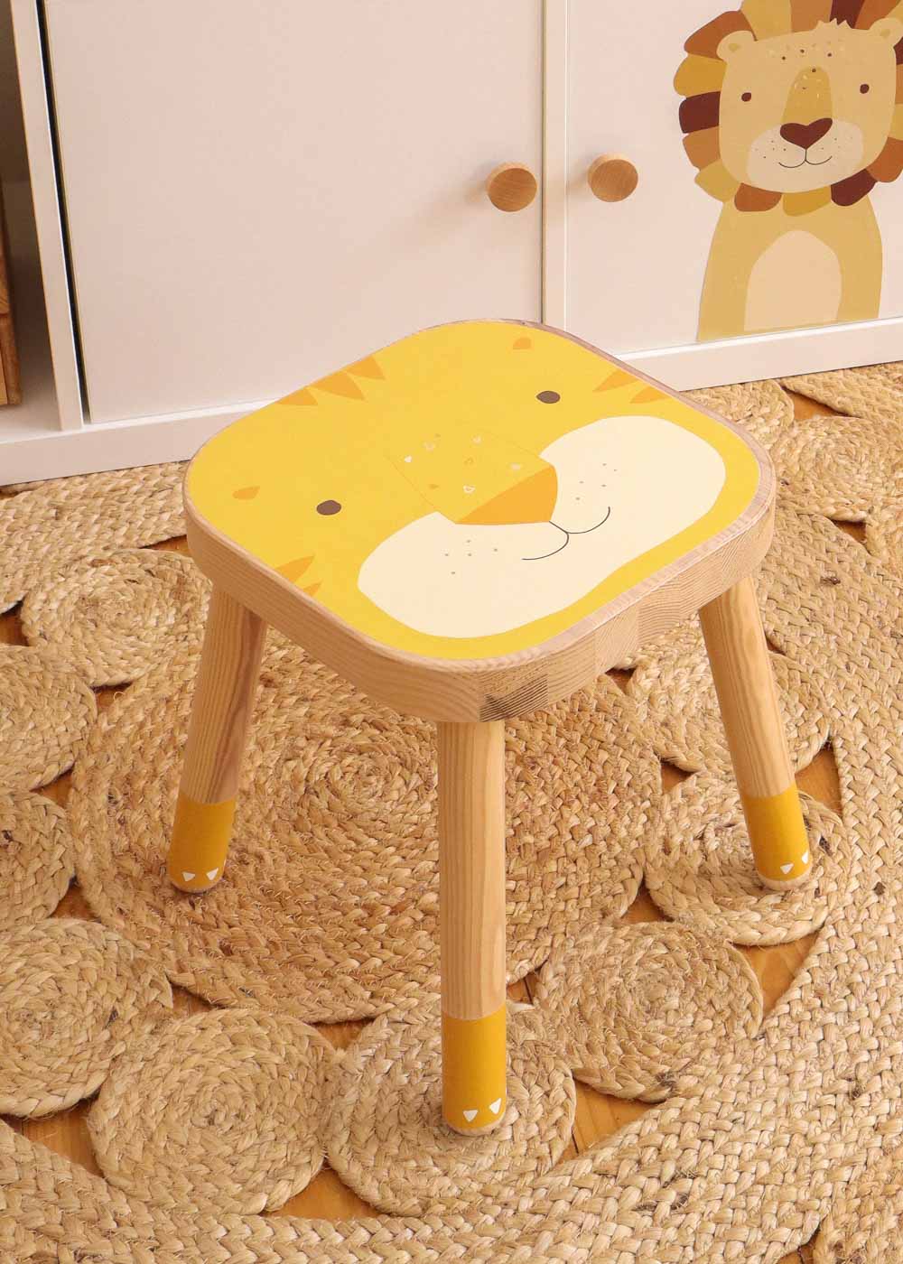 klebefolie ikea flisat kinderhocker tierig tiger 3
