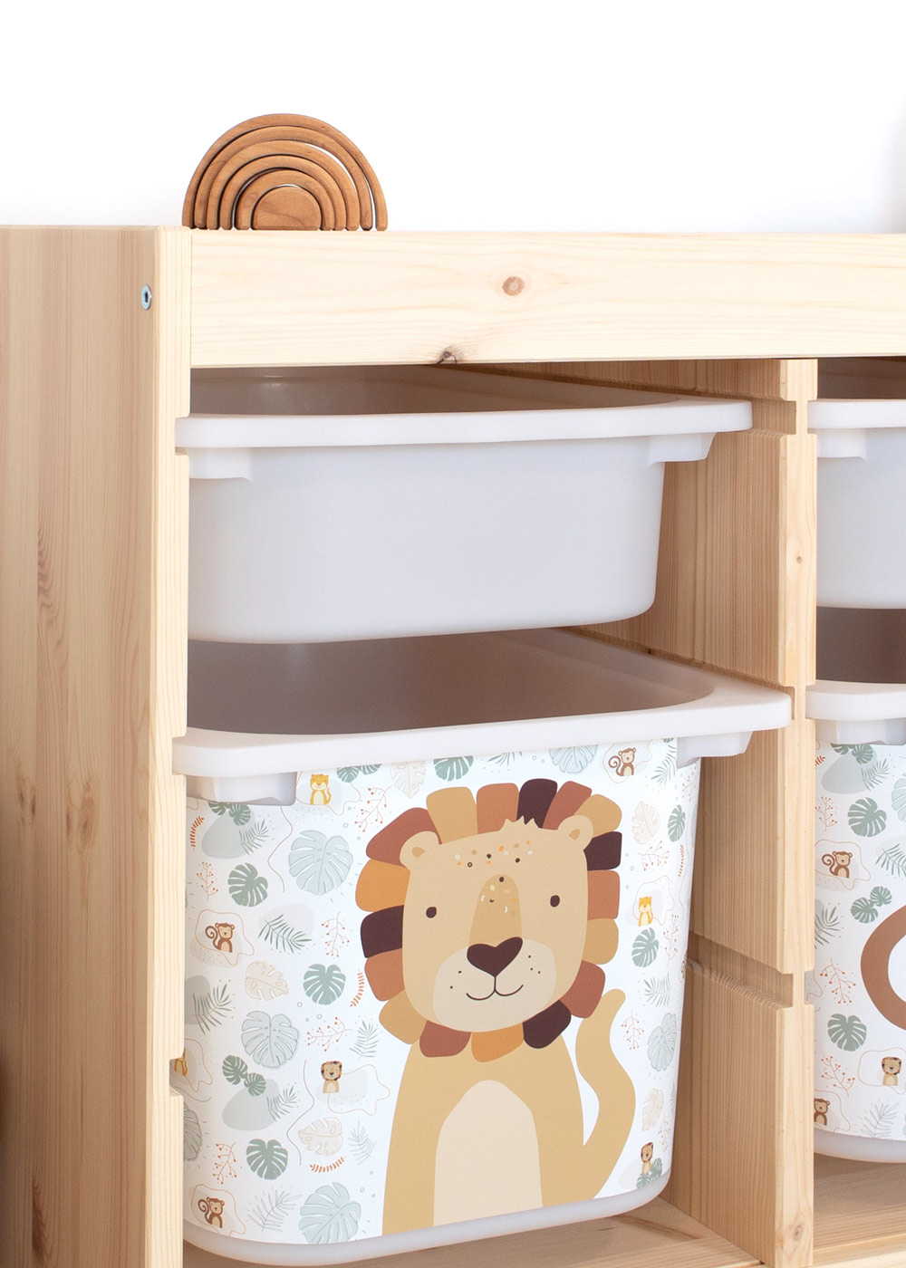stickerset ikea trofast box mittel tierig safari loewe 0