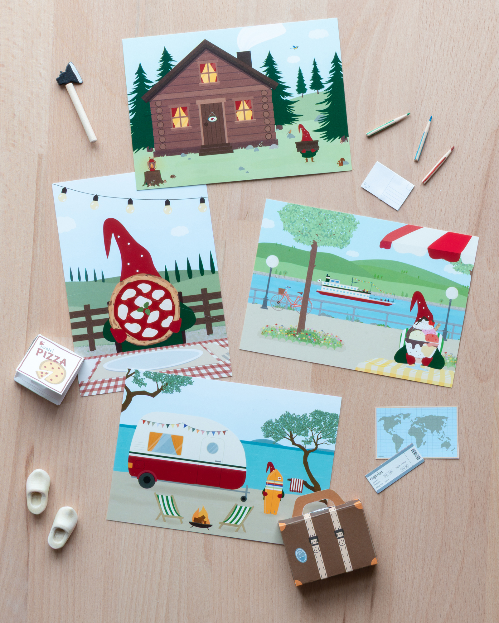 postkartenset wichtel rejse 4 2026 0