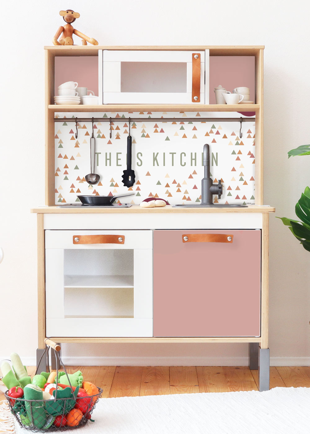 klebefolie ikea duktig kinderkueche trianglig name rosenholz 1