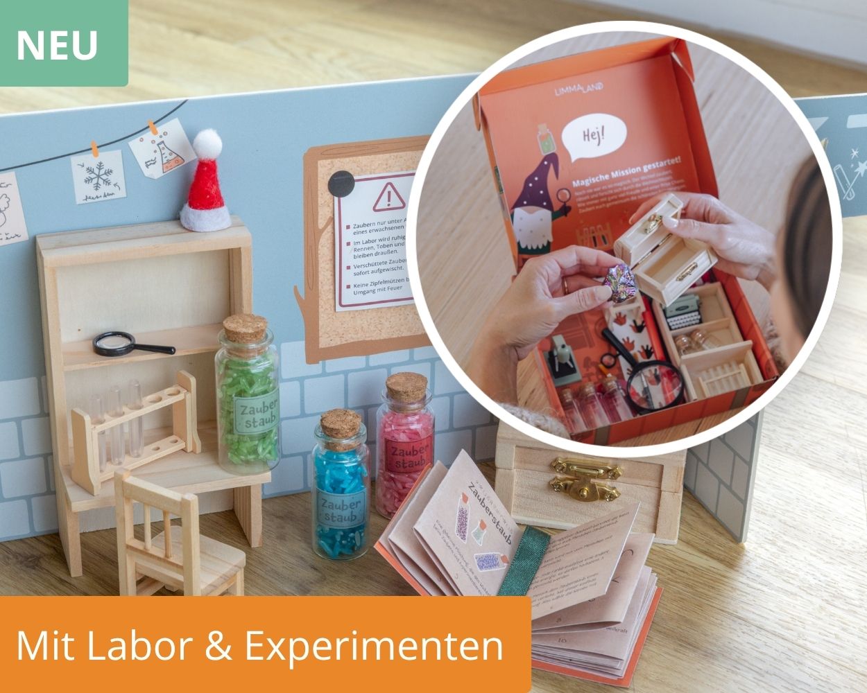 Miniature lab, Wissenschaftsset, Laboratoriumsrequisiten, Glasflaschen, Holzmöbel, Labor, Experimenten, Miniaturwerkstatt, Laborzubehör, Schraubkasten, Kinderlabor, Experimenten, Labor, Magnetik, Kleidung?, Bastelset, Labor, Experiment, Fläschchen, Holzmi