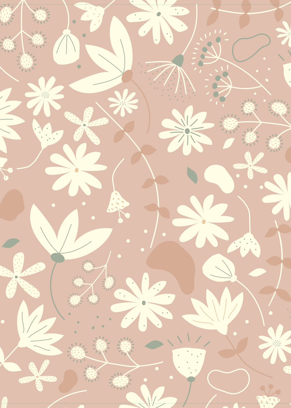 moebelfolie meterware blumig blush 0